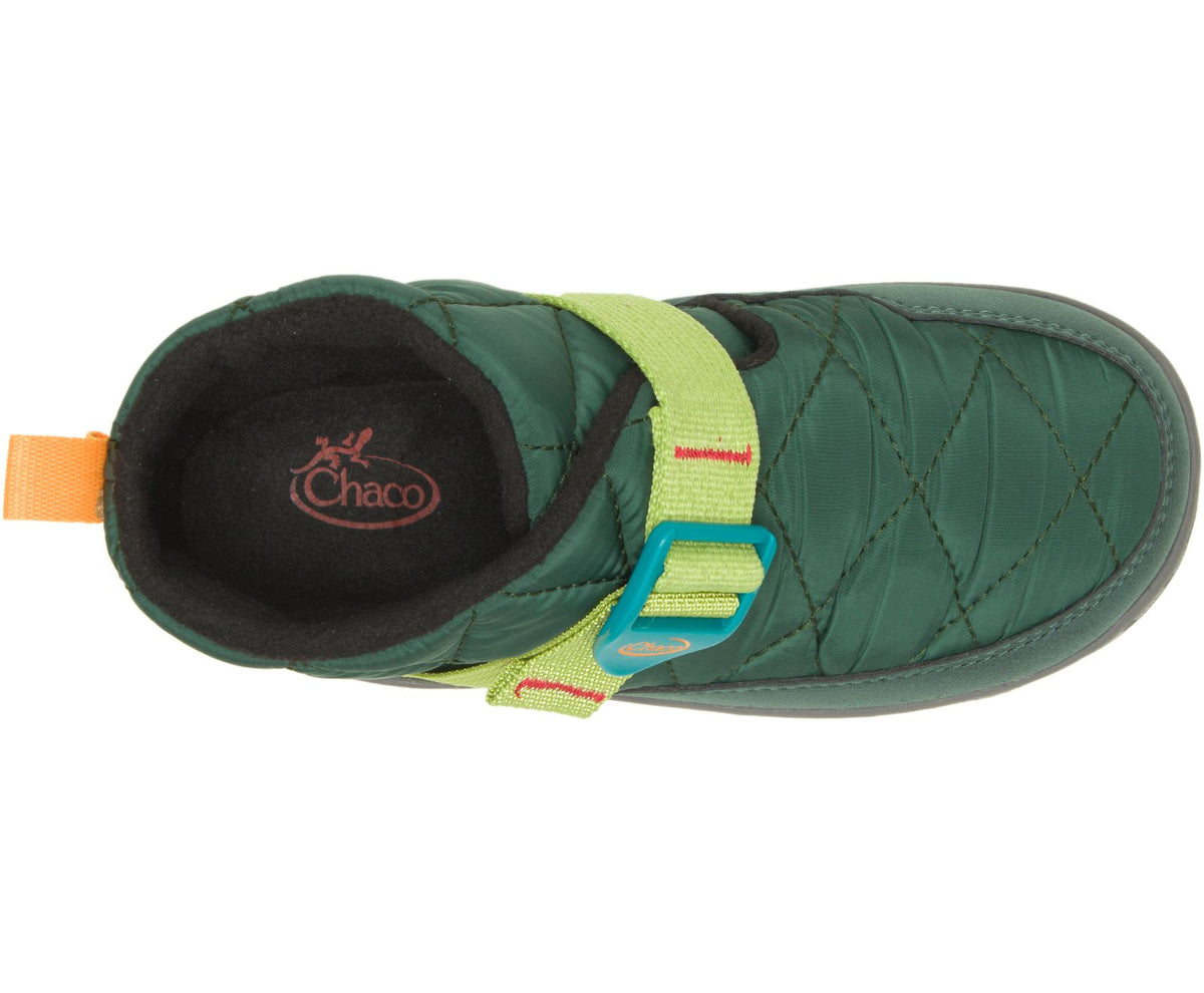 Kids Ramble Puff Slipper Boot Trekking Green Tonka Shoe Box