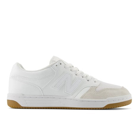 480 Mens Casual Leather Sneaker - White