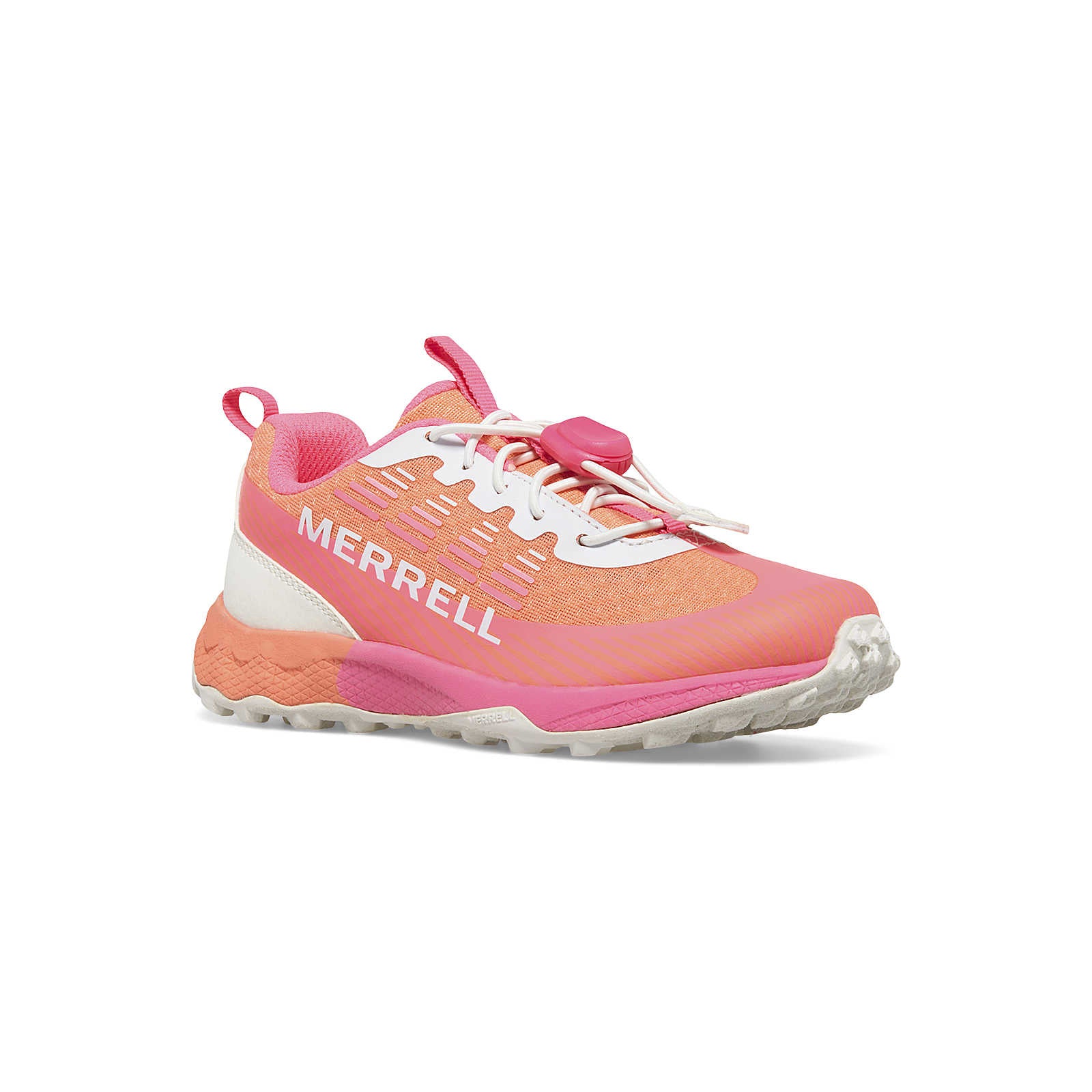 Agility Peak Kid's Athletic Trail Shoe - Pink/Orange/White