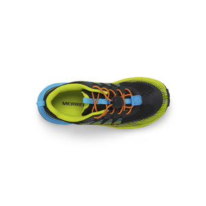 Agility Peak Kid's Athletic Trail Shoe - Black/Citron/Cyan