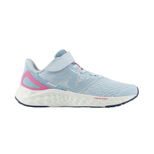 Fresh Foam Arishi v4 A/C Kid's Athletic Trainer - Quarry Blue with Real Pink and Chrome Blue