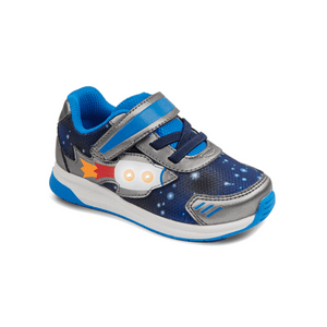 Astro Kid's Lighted Athletic - Blue Rocket Print