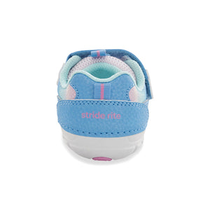 Soft Motion Turbo (First Walker) Sneaker - Light Blue Rainbow