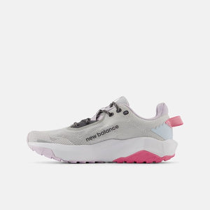 DynaSoft Nitrel v6 Lace Trail Shoe - Grey Matter with Real Pink and Quarry Blue