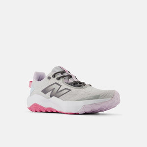 DynaSoft Nitrel v6 Lace Trail Shoe - Grey Matter with Real Pink and Quarry Blue