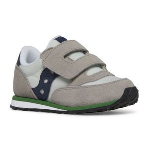 Baby Jazz Hook & Loop Sneaker - Grey/Navy