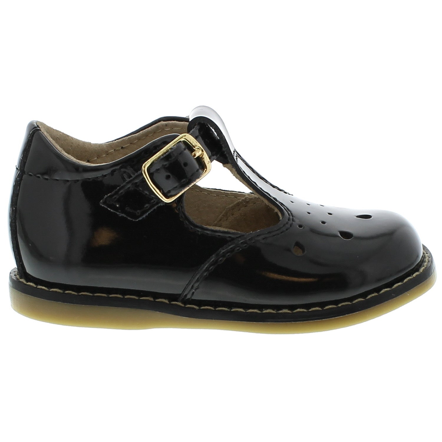 Harper Baby T-strap Dress Shoe - Black Patient