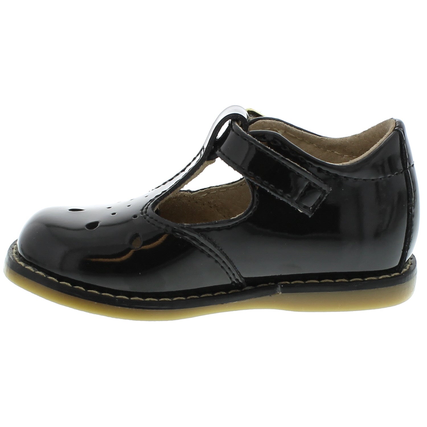 Harper Baby T-strap Dress Shoe - Black Patient