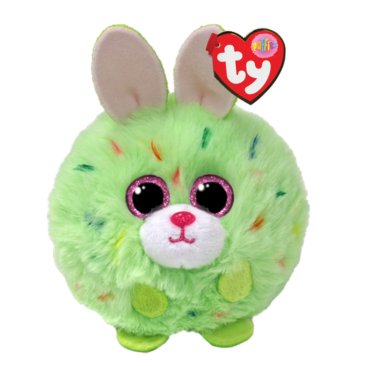 Beanie Holiday Puffies - Kiwi the Bunny