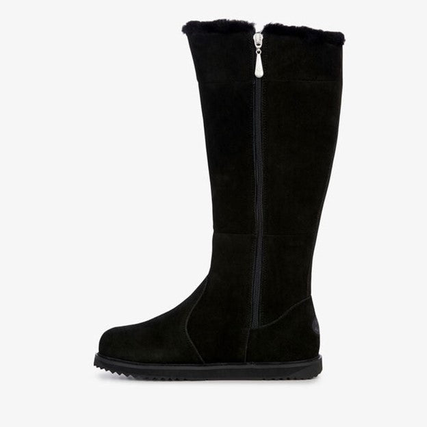 Moonta Women's Tall Sherpa Boots - Black