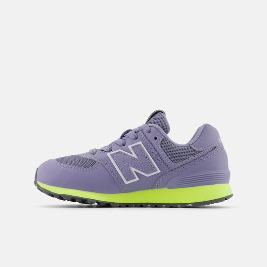 574 Kid's Athletic Sneaker - Astral Purple with Clear Yellow