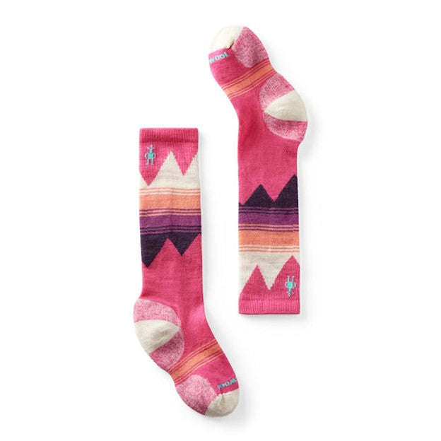 Ski Light Cushion Over The Calf Kids Socks - Power Pink