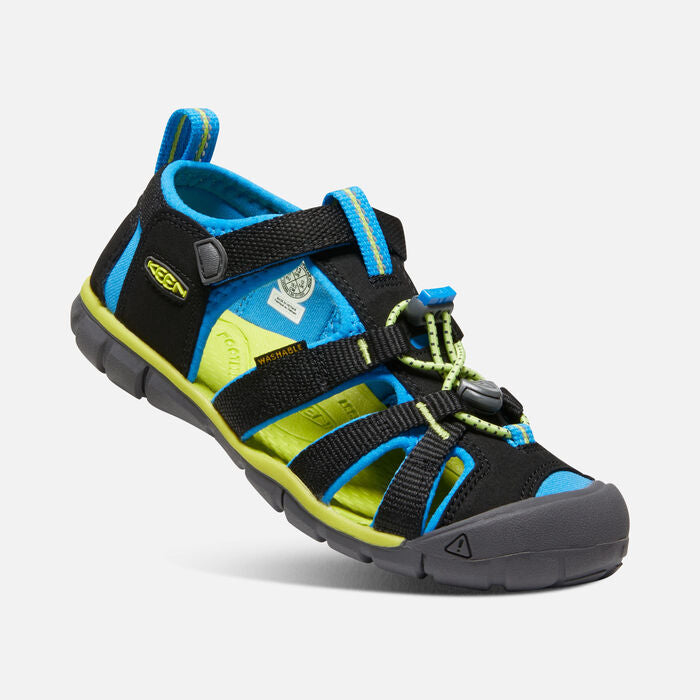 Seacamp II Kids' CNX Active Sandal - Black/Brilliant Blue