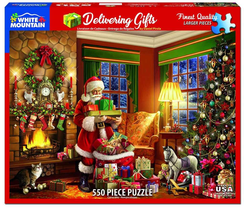 White Mountain Christmas Village 1000 Piece Puzzle