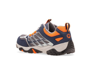 MOAB FST Low Kid's WP Hiker - Navy/Grey/Orange