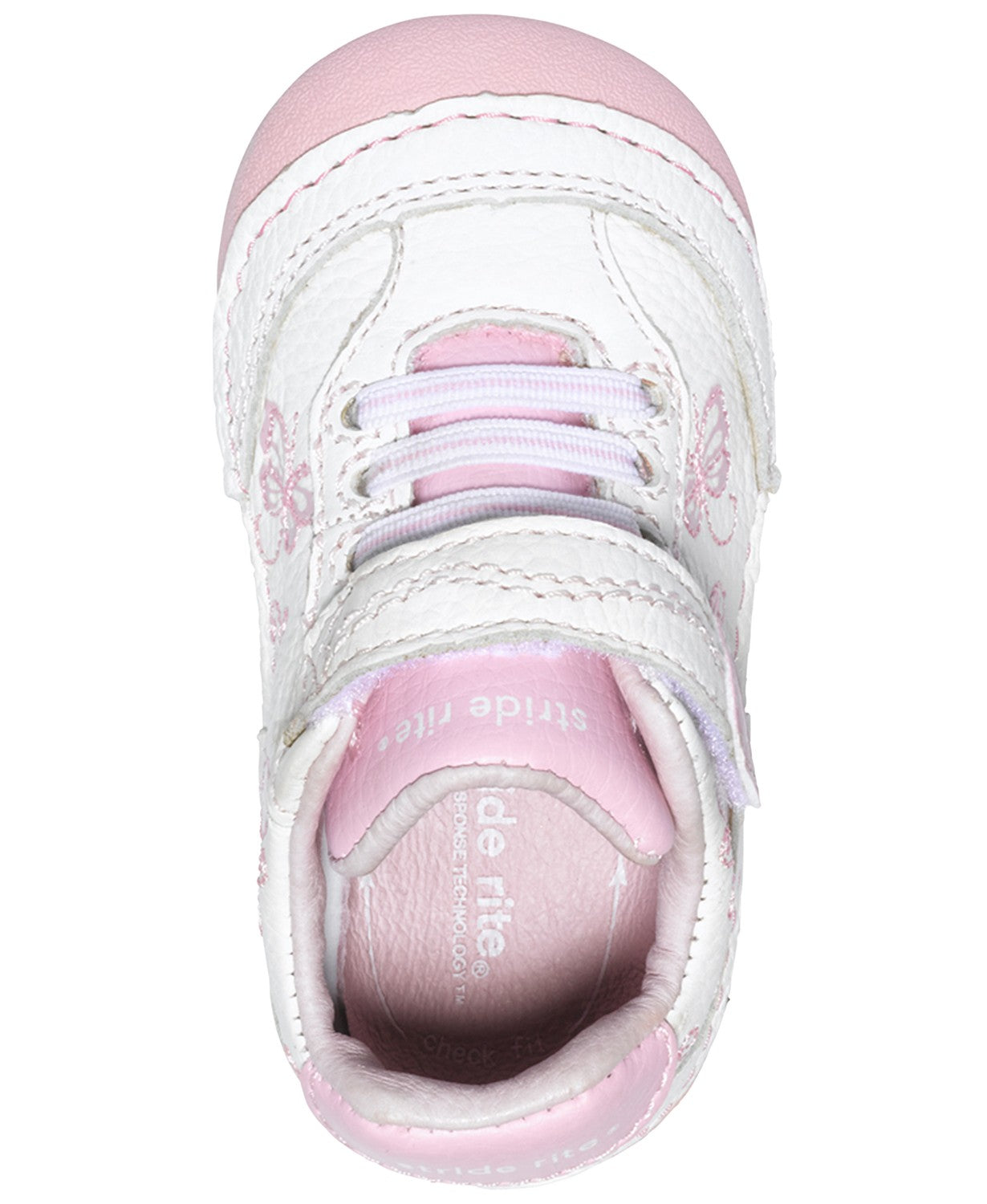 Soft Motion Bambi Leather Sneaker - White/Pink – Tonka Shoe Box ...